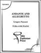 Andante and Allegretto Tuba and Piano P.O.D. cover